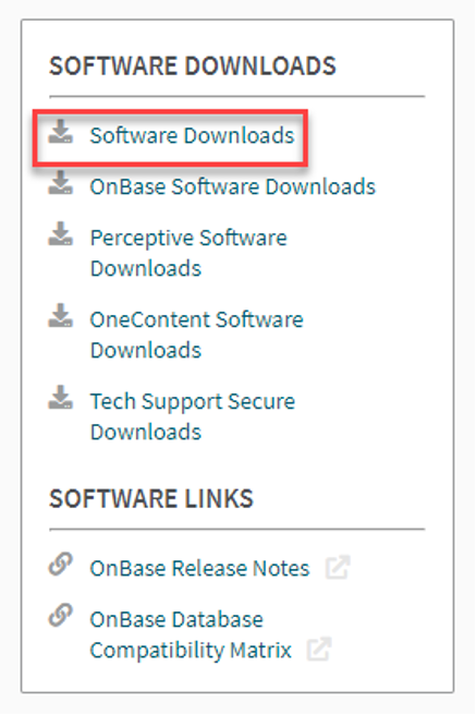 Software Downloads