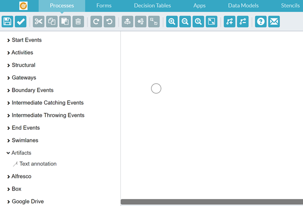 BPMN Editor - no "Connecting Objects" and "Datastore"