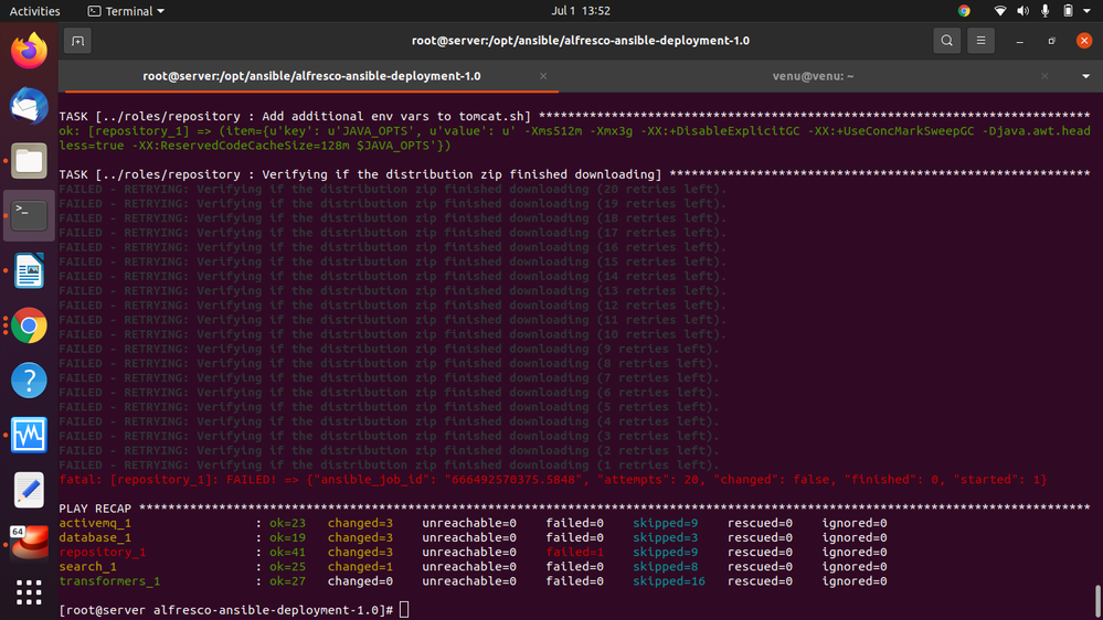 ansible-playbook playbooks/acs.yml -i inventory_local.yml -e "@community-extra-vars.yml"